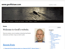 Tablet Screenshot of geoffshaw.com